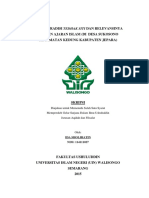 Makna Tradisi Tedhak Siti Dan Relevansinya Dengan Ajaran Islam (Di Desa Sukosono Kecamatan Kedung Kabupaten Jepara)