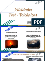 Actividad Post Volcánica