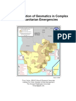 The Application of Geomatics in Complex Humanitarian Emergencies
