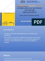 International Business and Trade Organization: FLEX Course Material