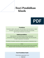 Teori-Teori Pendidikan Klasik