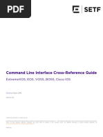 Command Line Interface Cross-Reference Guide: Extremexos, Eos, Voss, Boss, Cisco Ios