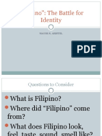 "Filipino": The Battle For Identity: Maurus, Aristel