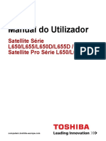 Manual Do Utilizador: Satellite Série L650/L655/L650D/L655D / Satellite Pro Série L650/L650D