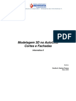 AutoCAD3D Corte e Fachada