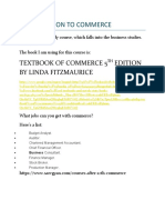 Introduction To Commerce: Textbook of Commerce 5 Edition by Linda Fitzmaurice
