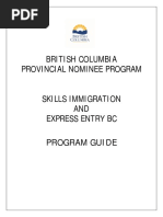 BC PNP Skills Immigration and Express Entry BC Program Guide