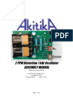 2 PPM Distortion 1 KHZ Oscillator Assembly Manual