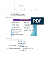 Simple Past Use:: Ed Ed Ed