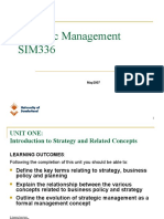 Strategic Management SIM336