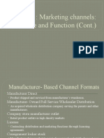 Chapter 1: Marketing Channels: Structure and Function (Cont.)