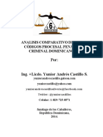 Analisis Comparativo de Los Códigos Procesal Penal y Criminal Dominicano