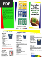 Panfleto reciclagem