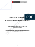 ProyNormaE030 Sismorresistente