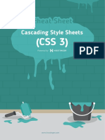 CSS 3 Cheatsheet