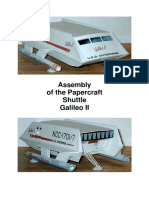 Assembly of The Papercraft Shuttle Galileo II