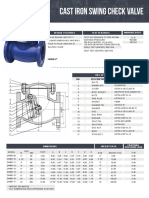 Cast Iron Swing Check Valve: Design Features Test Features Marking Body