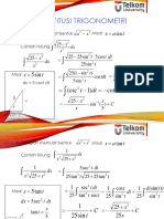 [Sub Pokok Bahasan 2] Integral Substitusi Trigonometri dan Integral Fungsi Rasional