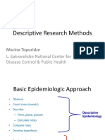 Descriptive Research Methods: Marina Topuridze