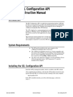 SEL Configuration API Instruction Manual