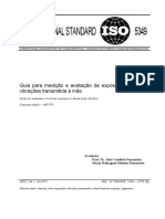 ISO nº 5349 - medição e valiação de exposição a vibração transmitda a mão