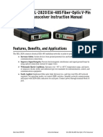 SEL-2820 EIA-485 Fiber-Optic V-Pin Transceiver Instruction Manual