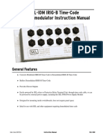 SEL-IDM IRIG-B Time-Code Demodulator Instruction Manual: General Features