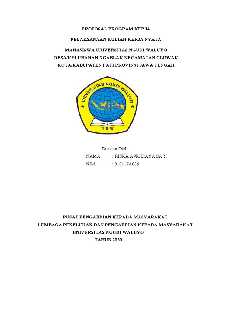 Proposal KKN Riska April | PDF | Ilmu Sosial | Pengembangan Diri