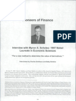 Interview With Myron S. Scholes - JAF - 2009