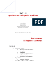 Synchronous and Special Machines Guide