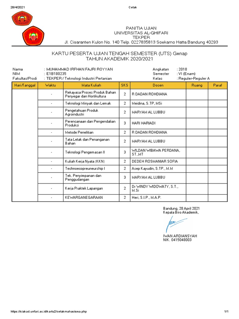 Uts Semester Genap 2020 2021 Pdf