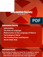 Information Society: By: Sir Bornie