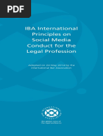 IBA Int Principles On Social Media Conduct