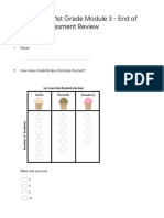 Printable Eureka Math 1st Grade Module 3 - End of Module Assessment Review