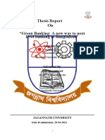 Thesis Report On "Green Banking: A New Way To Next Level Banking in Bangladesh"