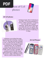 Evolution of Cell Phones