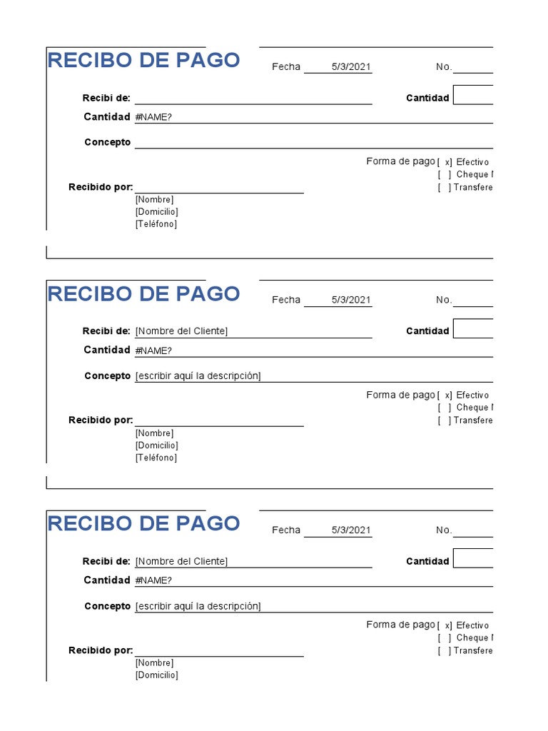 Ejemplo Recibo De Pago Recibo de Pago Simple | PDF | Bancario | Servicios financieros