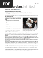 01-18-09 Guardian-Villagers Tell of Israeli 'War Crimes' by Fida Qishta and Peter Beaumont