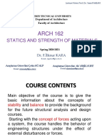 ARCH 162: Statics and Strength of Materials