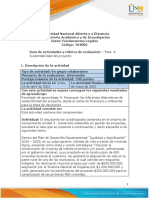 Guia de actividades y Rúbrica de evaluación Fase 4. Sustentabilidad del proyecto