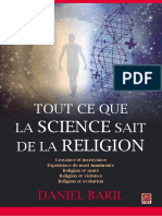 Tout Ce Que La Science Sait de La Religion by Daniel Baril Z