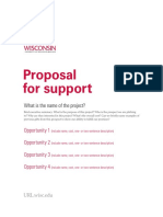 University of Wisconsin Proposal Template