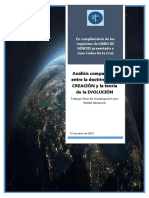 Análisis Comparativo Entre La Doctrina de La Creación y La Teoría de La Evolución Por Rafael Astwood