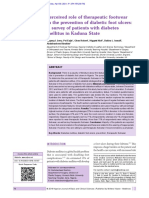 Perceived Role of Therapeutic Footwear in The Prevention of Diabetic Foot Ulcers: A Survey of Patients With Diabetes Mellitus in Kaduna State