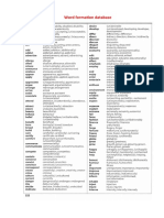 Word Formation Database