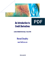 An Introduction To Credit Derivatives: Moorad Choudhry