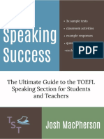 Free Sample Josh MacPherson TOEFL Speaking Success