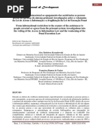 Da restrição informacional ao apagamento das assistências as pessoas presas ou egressas do sistema prisional