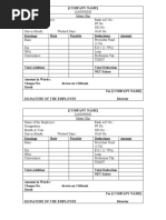 Payslip - Format