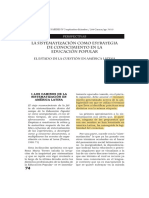 La Sistematización Como Estrategia de Conocimiento en La Educación Popular. Diego Palma